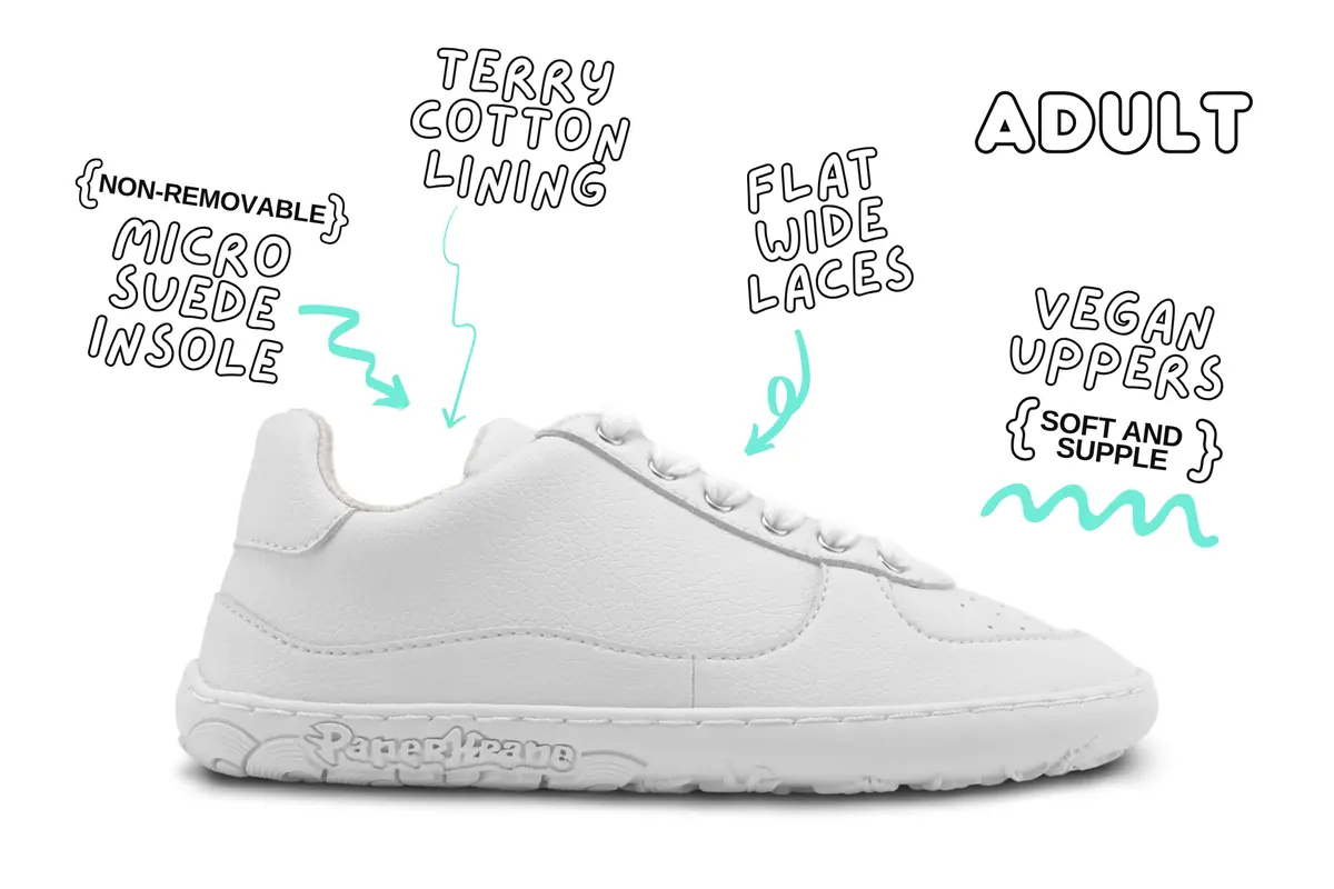 Босоногие кеды Paperkrane WHITE LOW 2.0, фото 2