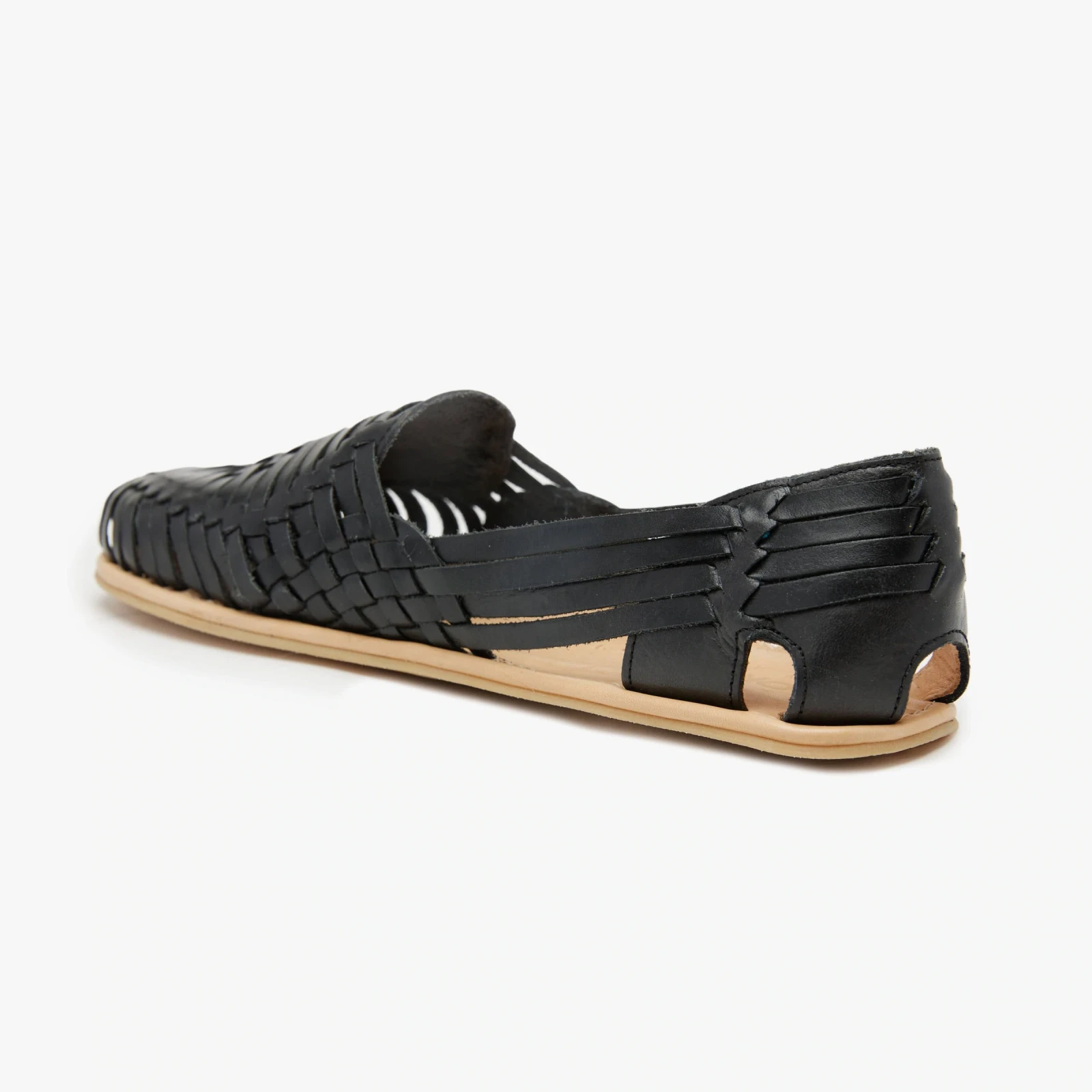 Босоногие сандалии Origo Huarache Slip-On Wide by Anya — чёрный, фото 6