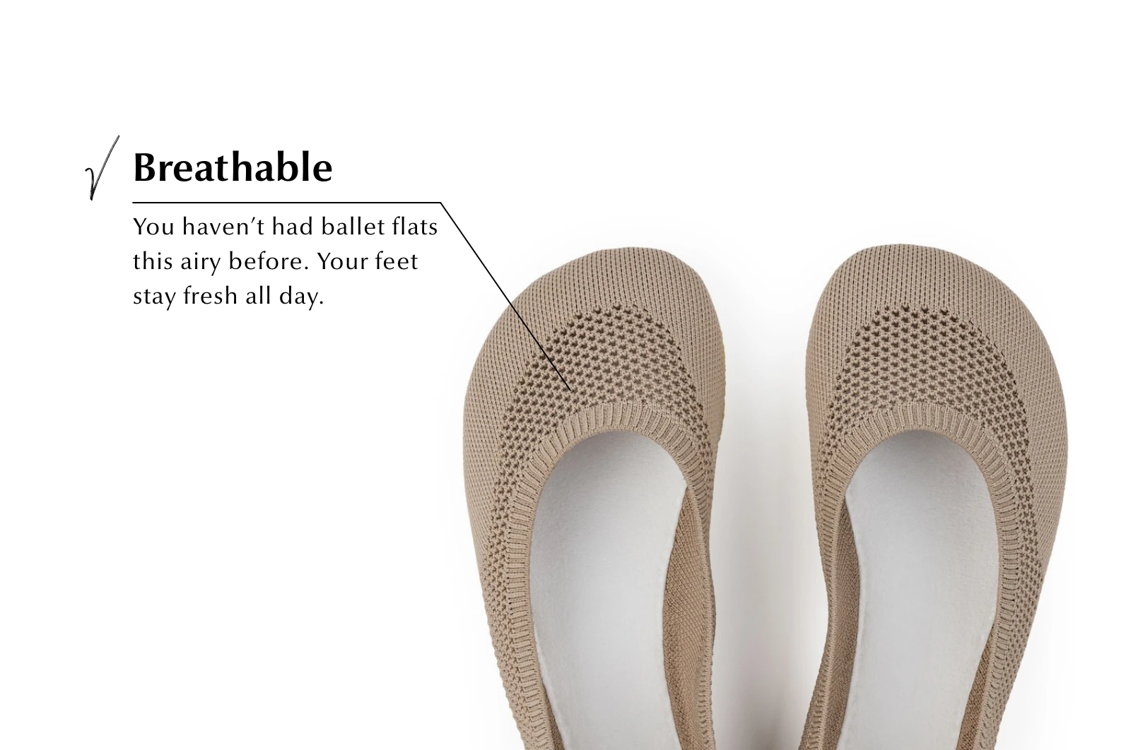 Балетки Ahinsa Softy Ballet Barefoot — бежевый, фото 7