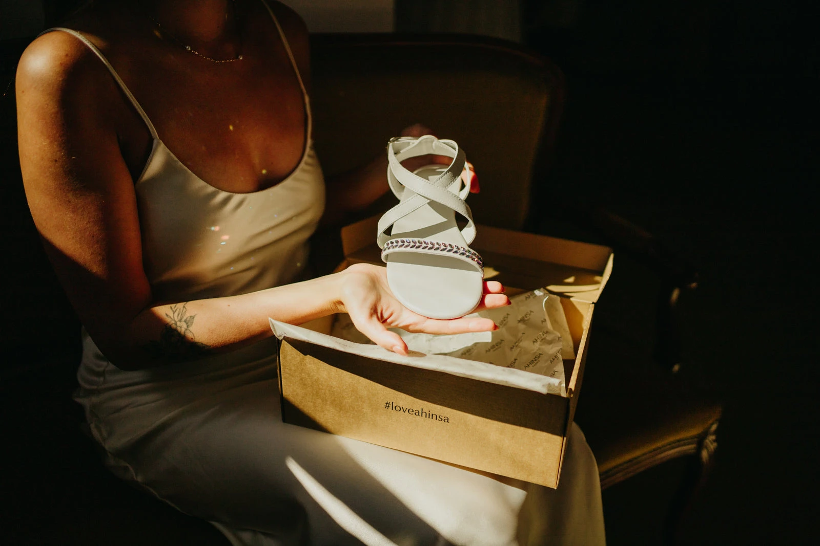 Сандалии Ahinsa Hava Preciosa Barefoot — белый, фото 11