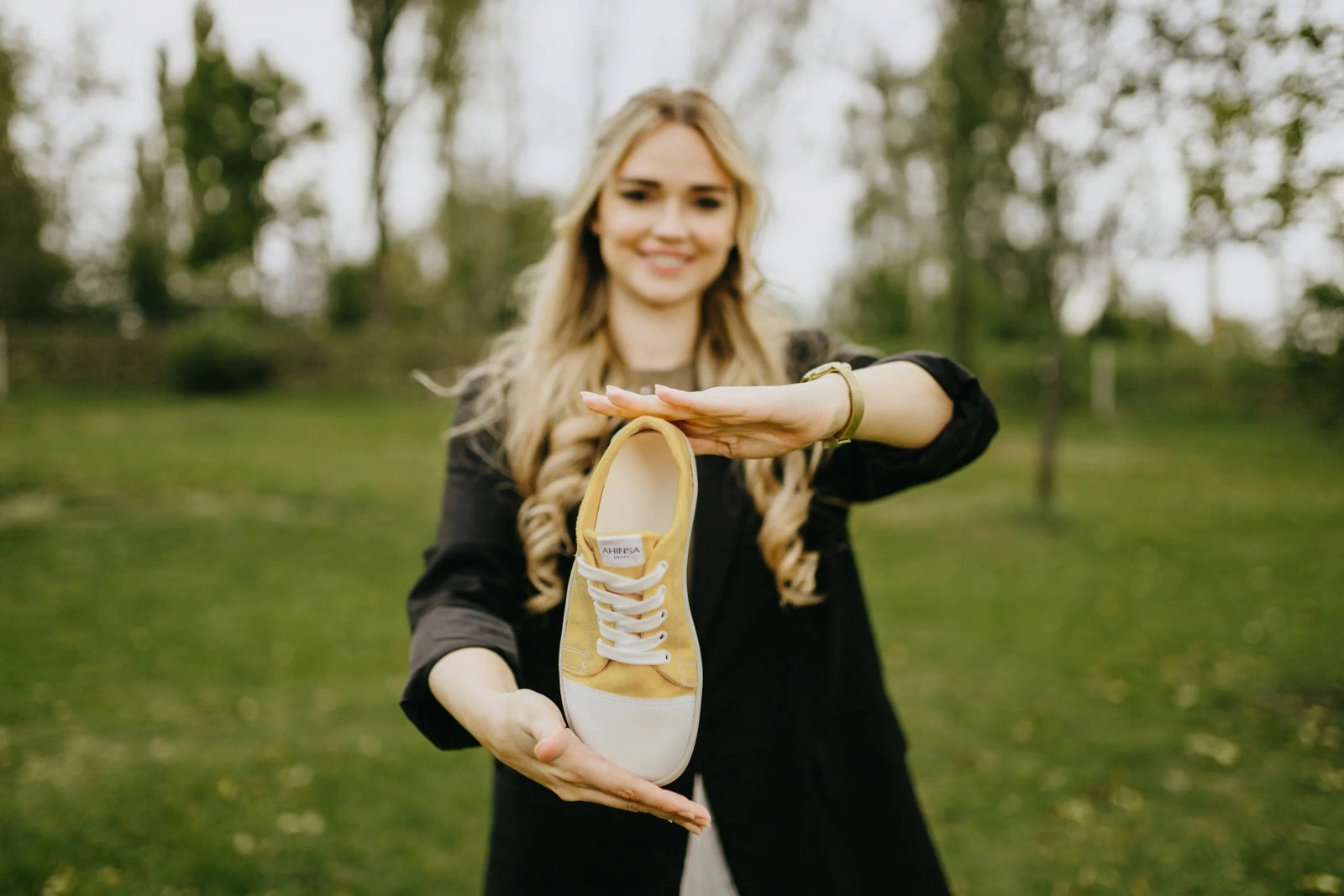 Кроссовки Ahinsa Street Hemp Barefoot — горчичный, фото 16