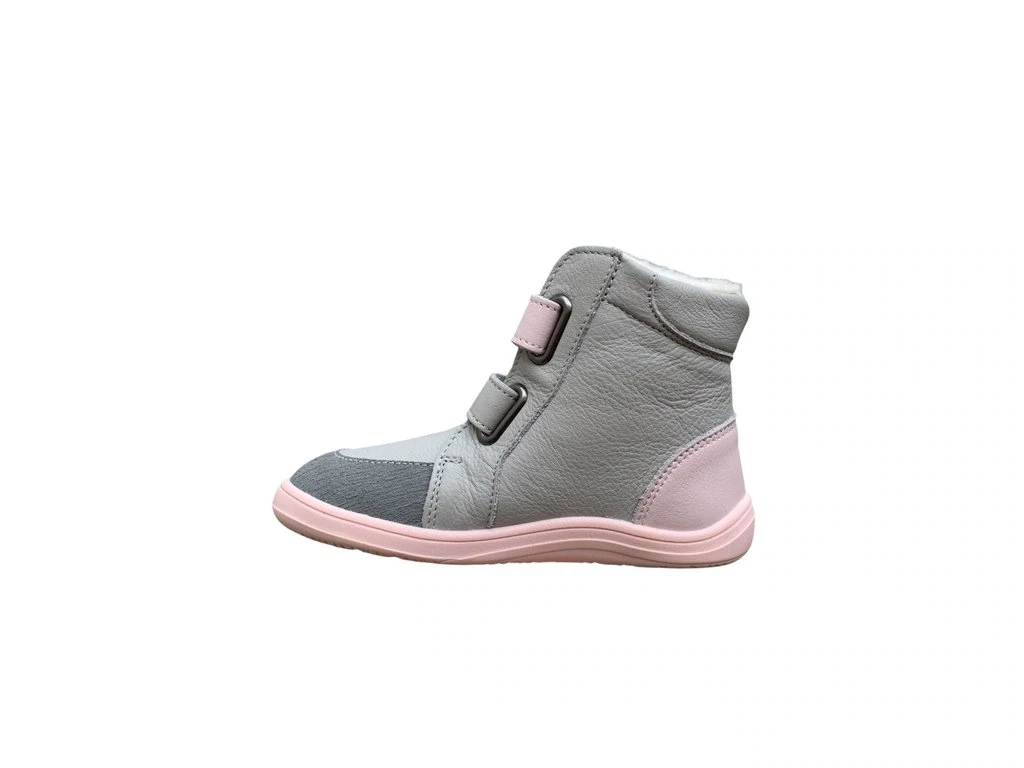 Ботинки Baby Bare Febo Winter Asfaltico — розовый, серый (детские), фото 3