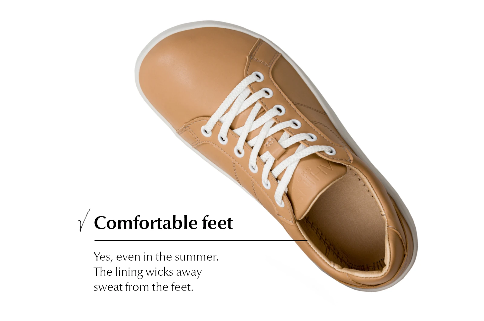 Кроссовки Ahinsa Pura 2.0 Barefoot — бежевый, фото 8