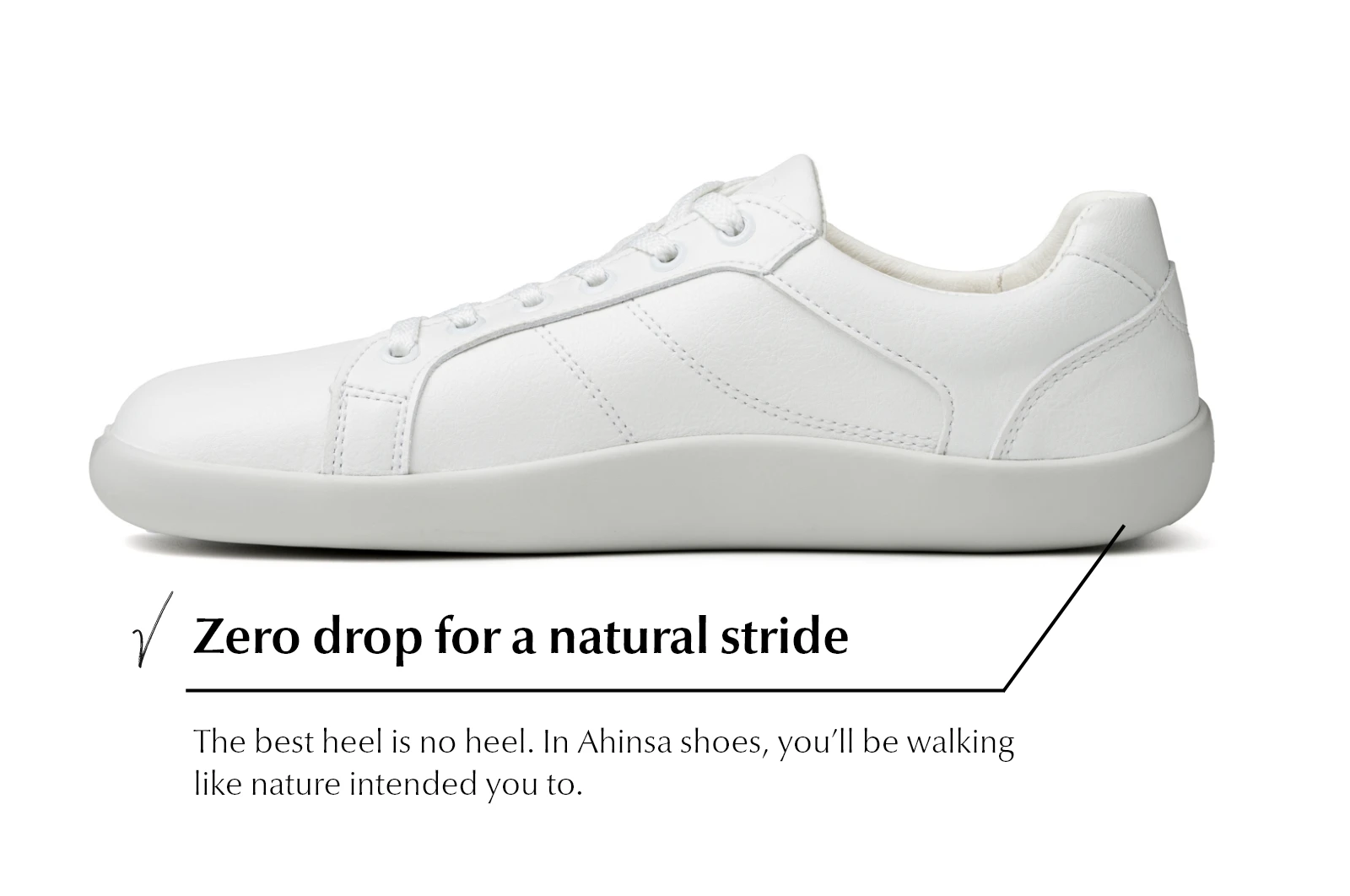 Кроссовки Ahinsa Pura 2.0 Barefoot — белый, фото 4