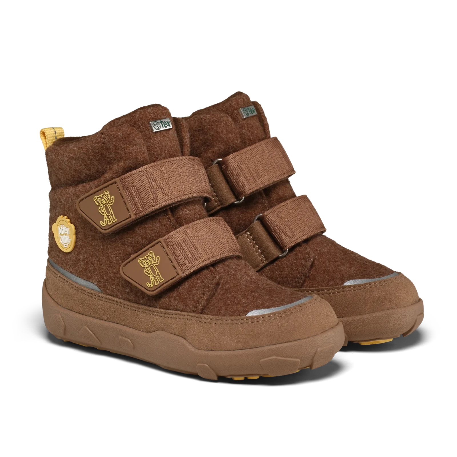 Зимние ботинки Affenzahn Comfy Тигр — коричневый