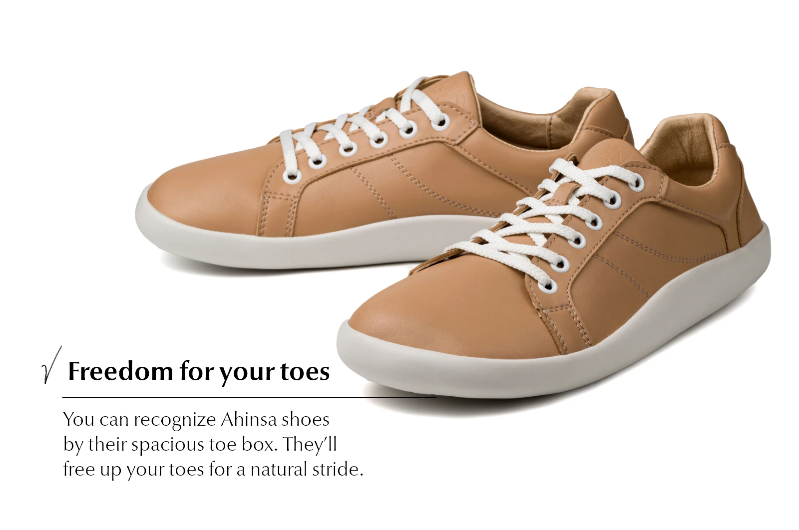Кроссовки Ahinsa Pura 2.0 Barefoot — бежевый, фото 3
